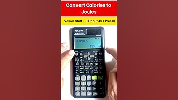 How to Convert Calories to Joules Using a Calculator 🔍