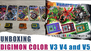 DIGIMON COLOR Ver. 3, 4 & 5 🟣🔴🟢 UNBOXING | Digital Monster COLOR Devices!