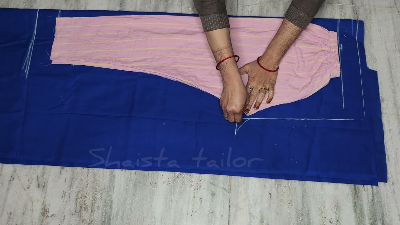 Simple pant cutting stitching for beginners|| one side pant cutting stitching