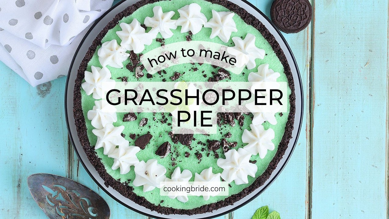 Grasshopper Pie Recipe | Easy No-Bake Mint Chocolate Dessert (Perfect for St. Patrick’s Day!)