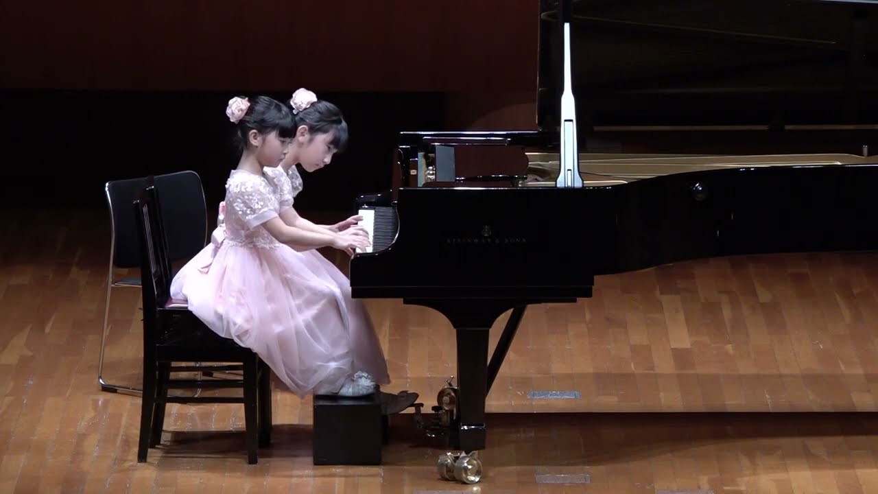 全日本ピアノコンクール2023 連弾U12 銅賞/ 島田 清奈 島田 玲奈 - YouTube
