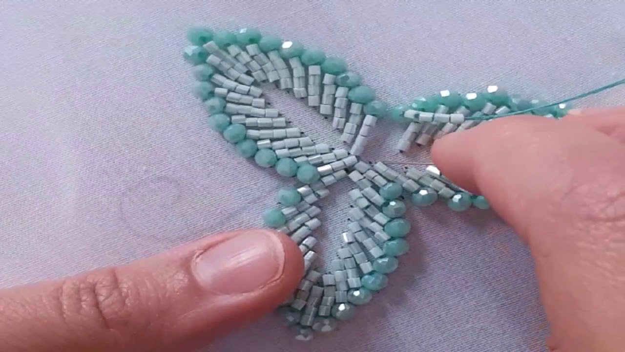 تنبات وردة بالعقيق مهرس والزمرد شكل جميل بطريقة سهلة للمبتدءات