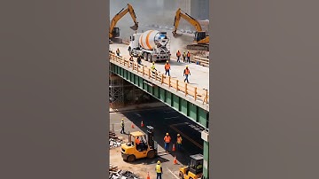 Bridge Load Test Gone WRONG — Structure Collapses Under Its Own Weight! #fail #bridge #engineering