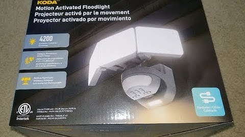 WOW $20 KODA 4200 LM PTZ Motion Detection Sensor Lights