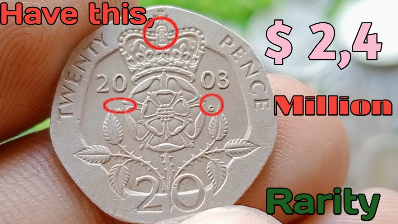 Top 2 UK Twenty pence most Valuable 20 pence 1989coin worth up to $500,000 to look for!