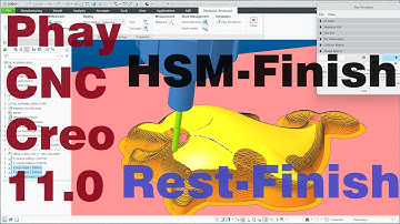 Lập Trình Phay CNC | Tinh và Vét Góc Quá Đẹp Với 2 Lệnh HSM-Finish + HSM-Rest Finish | Creo 11.0