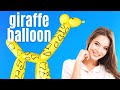 How to Make a Giraffe Balloon Animal for Beginners -  Learn This Giraffe Balloon Animal