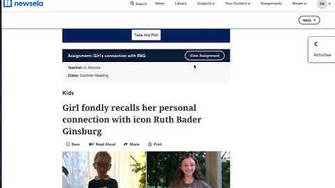 Newsela from Classroom to Quiz