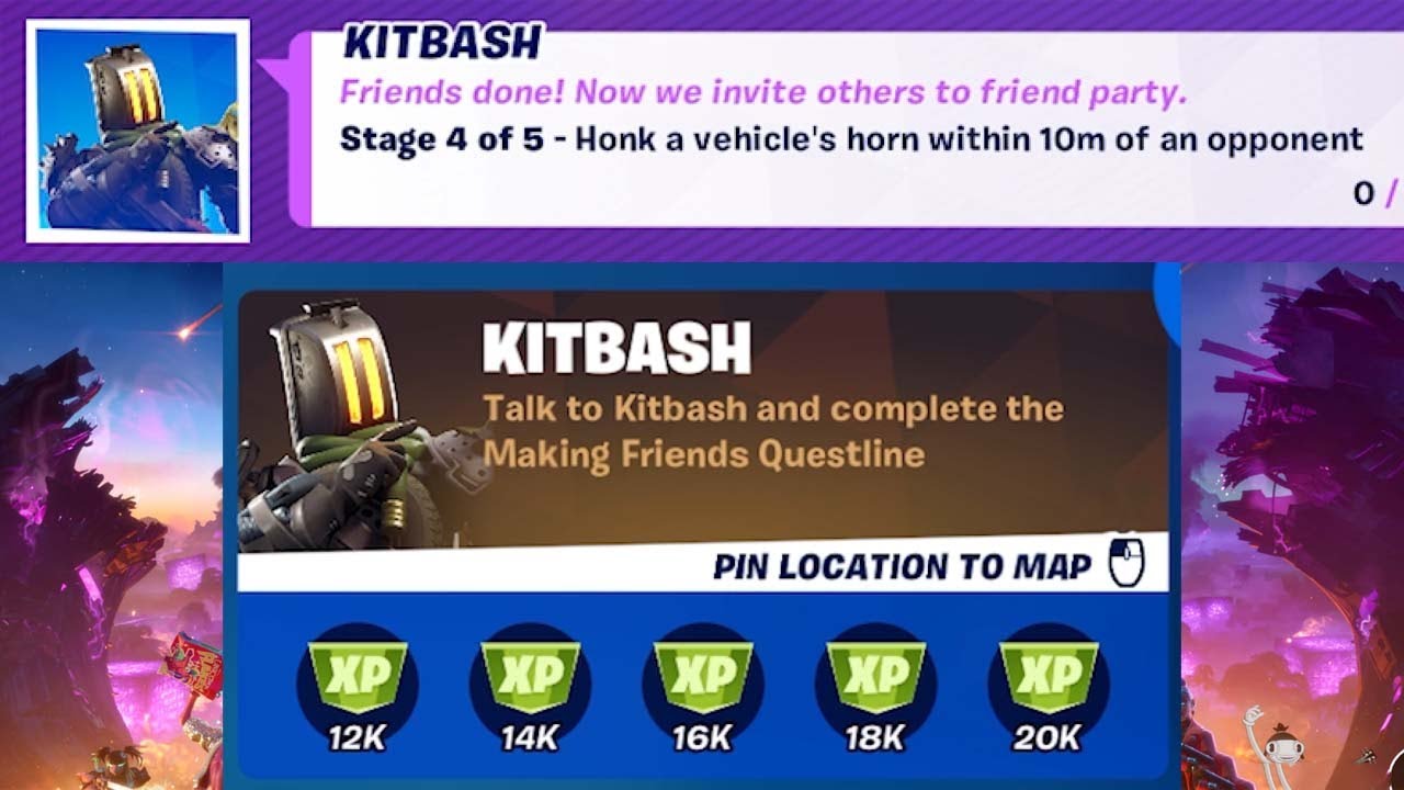 Honk a vehicle's horn within 10m of an opponent KITBASH Stage 4 of 5