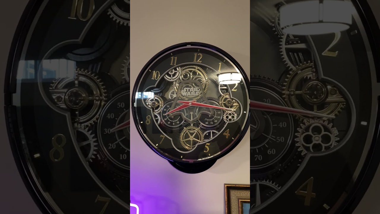 スター・ウォーズ ギアデザイン掛時計　KARAKURI CLOCK STAR WARS Karakuri Clock PREMIUM by RHYTHM - 4MN547MC02（スモール