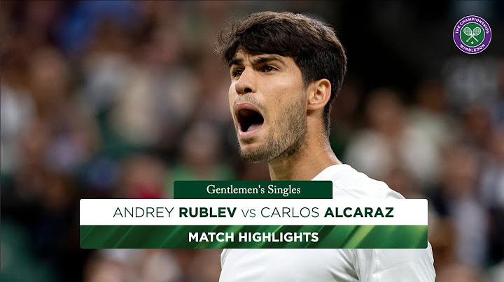 Alcaraz excellence against Rublev | Andrey Rublev vs Carlos Alcaraz | Highlights | Wimbledon 2025