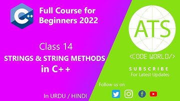 Strings in C++ | C++ Tutorial For Beginners 2022 in Urdu/Hindi