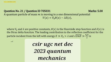CSIR UGC NET Dec 2023 physics||Quantum Mechanics complete solution