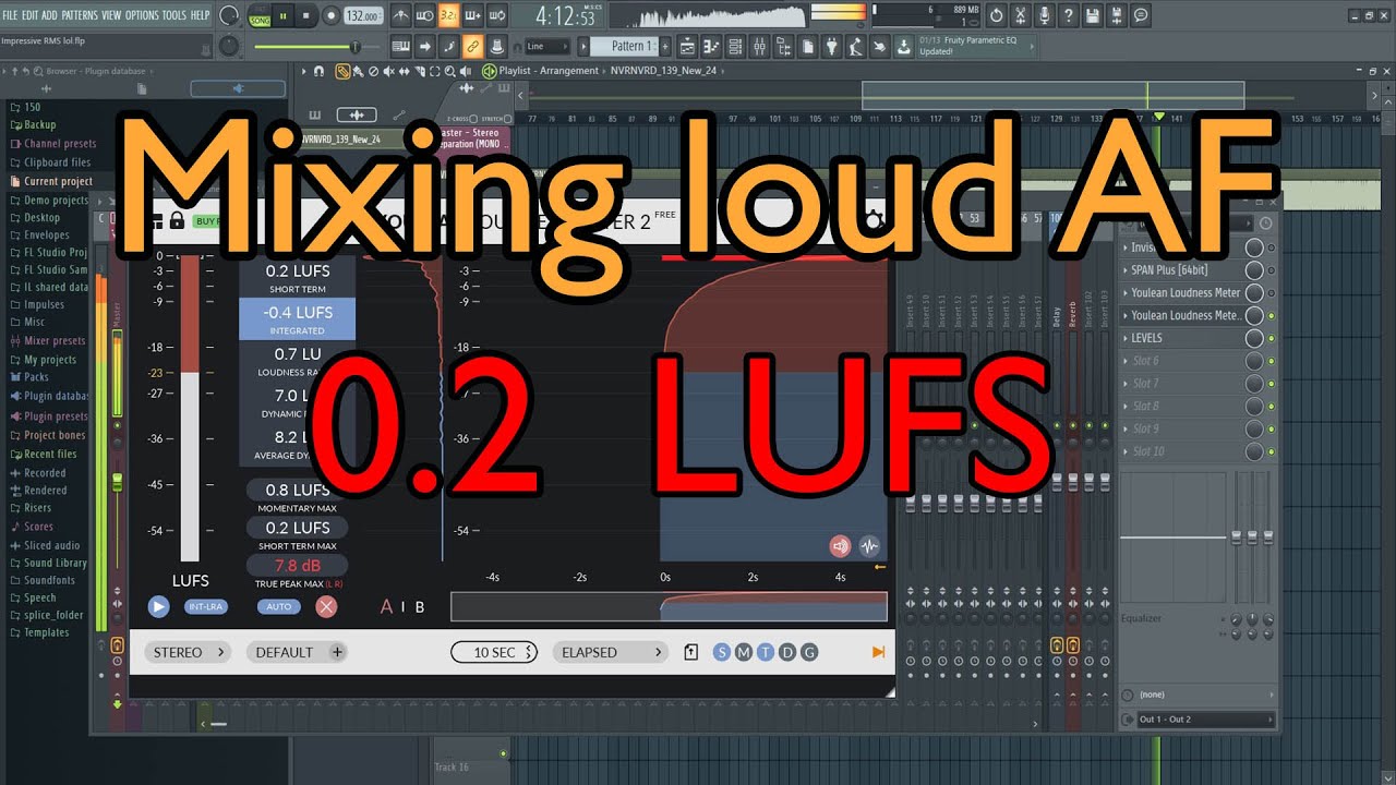 LOUD LUFS Values - Mastering - YouTube