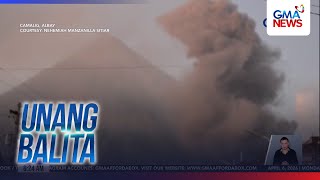 Bulkang Mayon, Nagbuga Ng Maitim At Makapal Na Usok Kahapon Unang Balita
