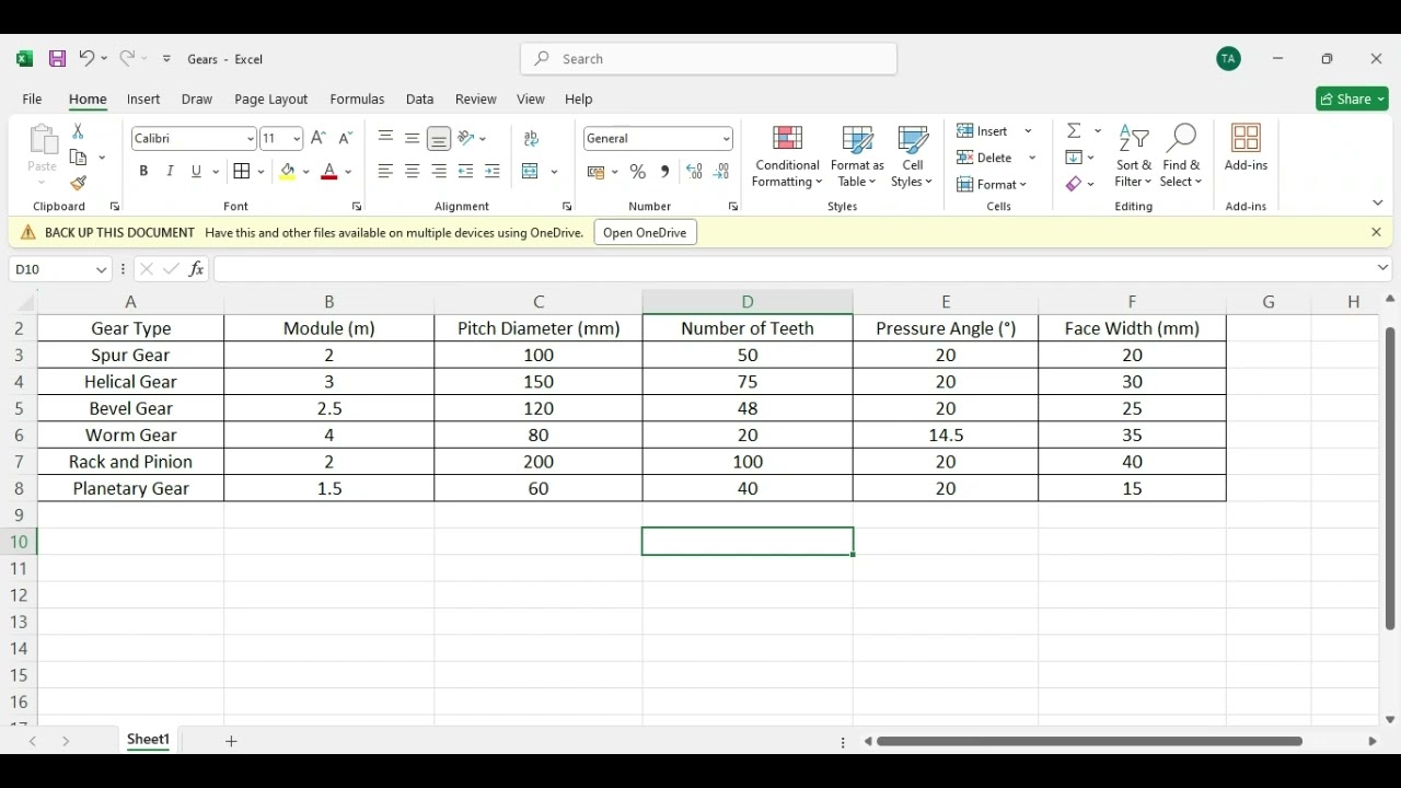 Table Export