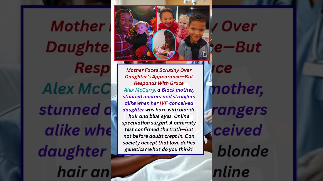 Mother Faces Scrutiny Over Daughter’s Appearance—But Responds With Grace Alex McCurry, a Black