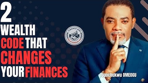 Dr Ugochukwu OMEOGU 2 PILLERS OF WEALTH CREATION MANY DON