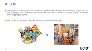 BCIS Webinar Series: Mitigating the Risk of Inflation on Construction & Infrastructure Projects