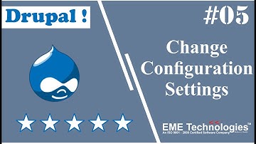 How to Change Configuration Settings in Drupal