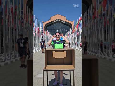 Watch athletes try to guess the mystery item 👀 hilarious reactions guaranteed #Olympics #Paris2024