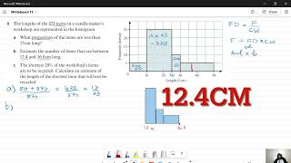 How to solve Histogram questions | Example 1