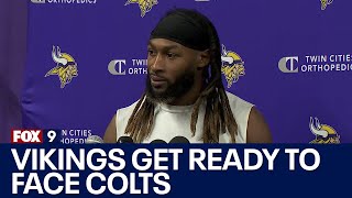 Vikings Aaron Jones, Sam Darnold get ready for Indianapolis Colts on Sunday Night Football screenshot 3