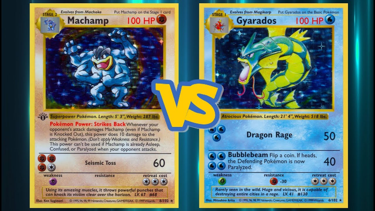 Retro Format Base Set Pokemon TCG Battle! Machamp/Alakazam Vs Gyarados/Blastoise! Retro Format Base Set Pokemon TCG Battle! Machamp/Alakazam Vs Gyarados/Blastoise!