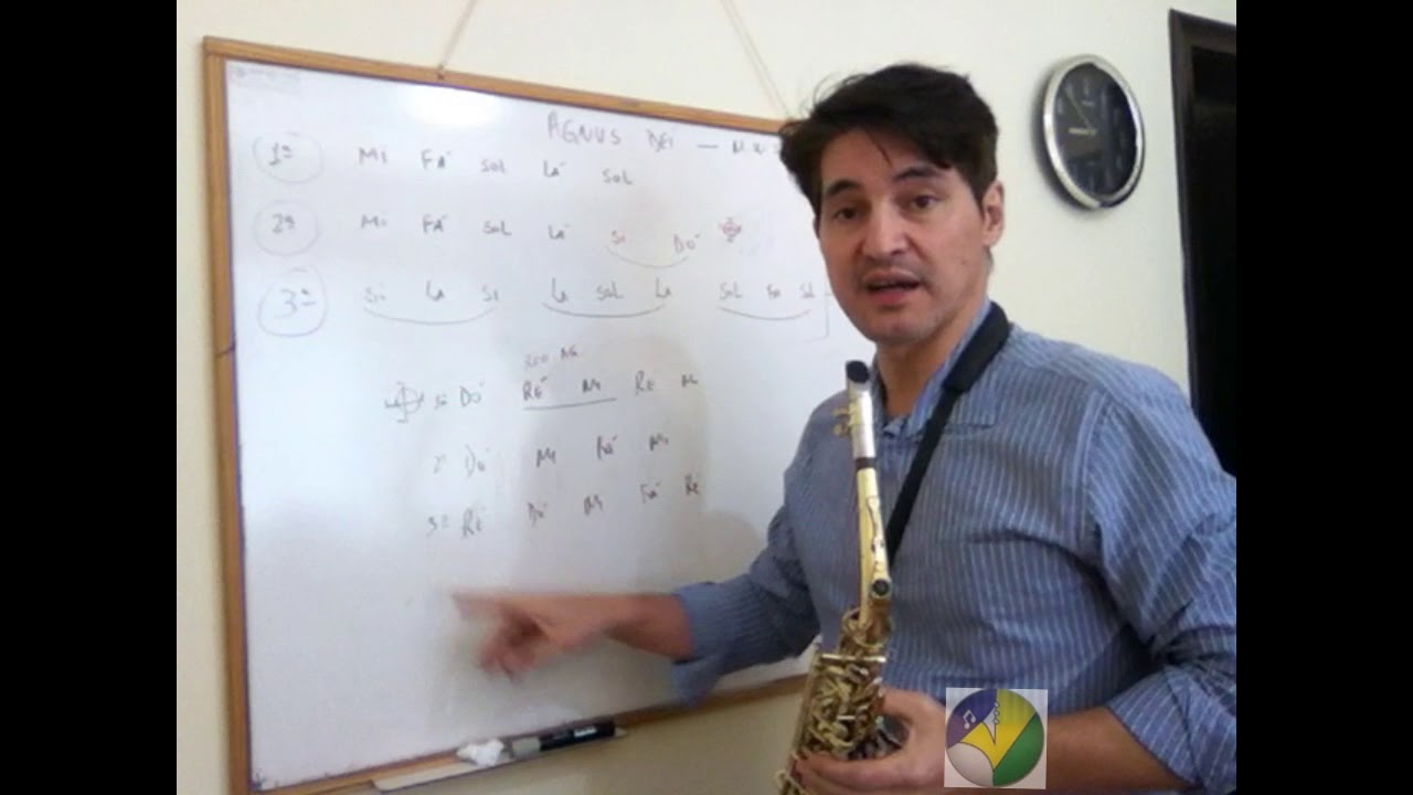 Aprendendo a tocar AGNUS DEI sem Partitura no Sax
