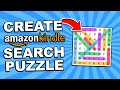 How To Create Word Search Puzzles For Amazon KDP Low Content Books