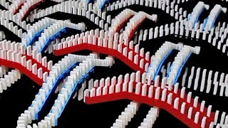 Spectacular Domino Rally Stunt Screen Link