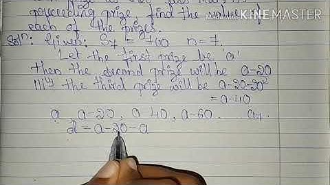 Class 10 Mathematics: Chapter 1- Arithmetic Progressions (Exercise 1.3 contd.)