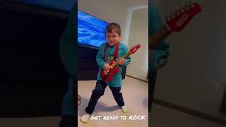 Rockin’ that new Little Tykes Guitar #shorts #christmaspresent #christmas2021