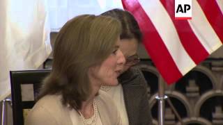 US envoy Caroline Kennedy meets Japan's PM Abe