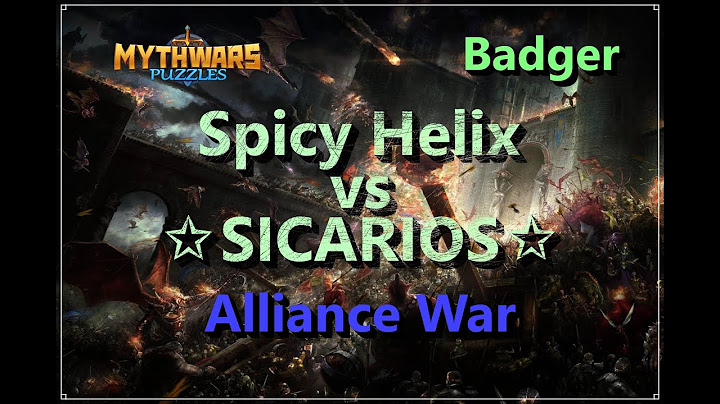 Битва альянсов против SICARIOS в Mythwars & Puzzles