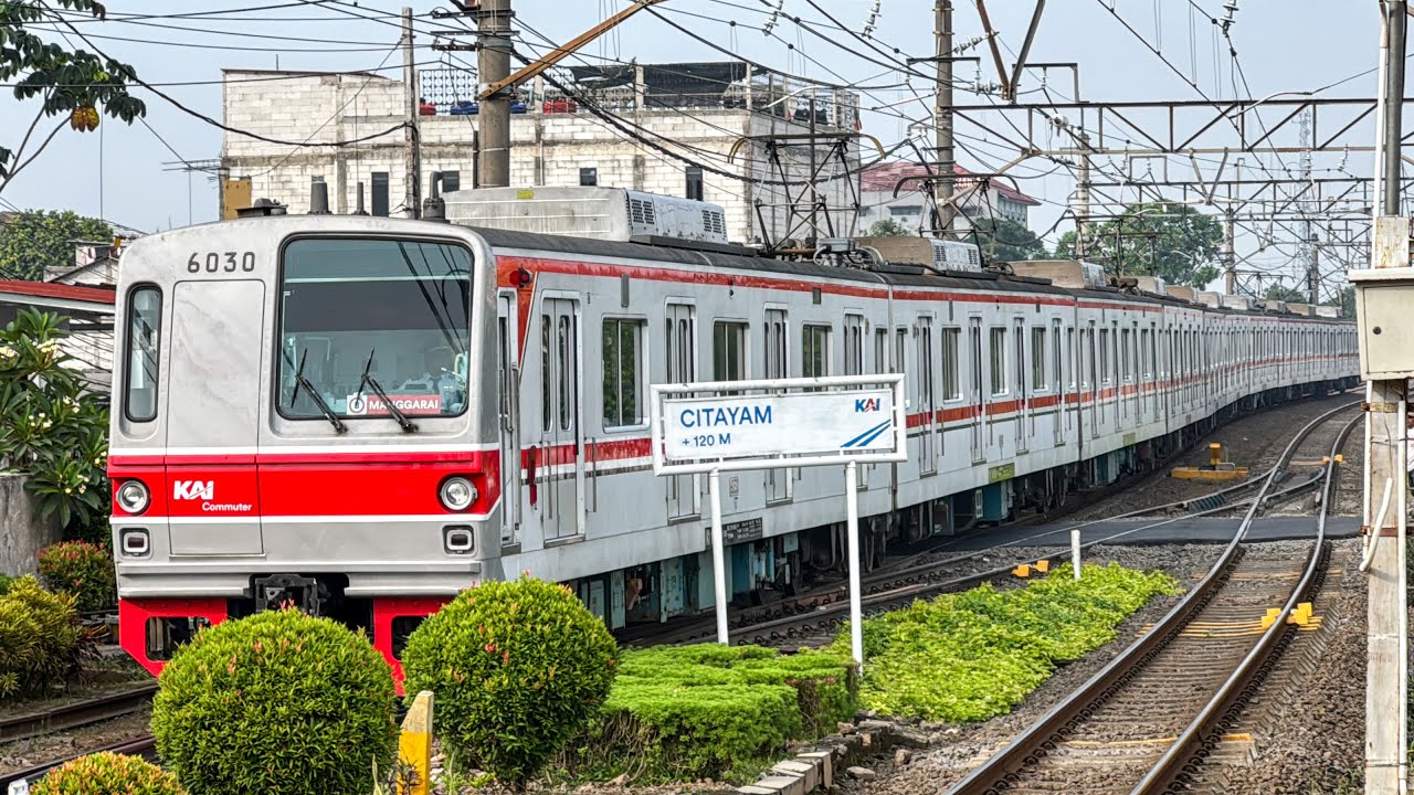 Kumpulan KRL Commuter Line Pagi di Stasiun Citayam! JR 205 ex Musashino, TM 6000 Series, JR 203!