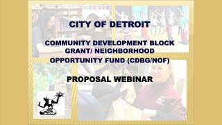 2021-2022 CDBG/NOF Public Service Proposal Webinar