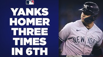 Yankees GO OFF for 3 homers in the 6th to take the lead over Toronto! (Judge, Torres, Rizzo homer!)