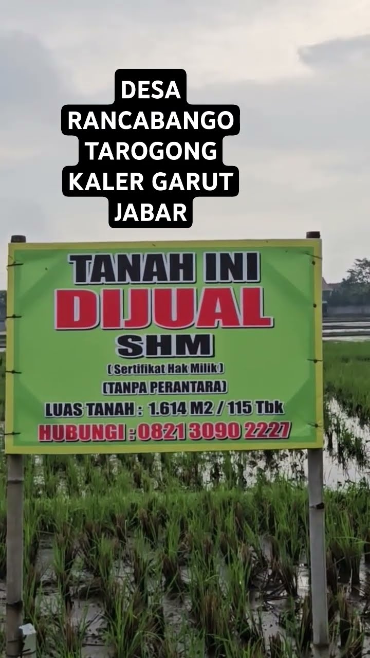 PENJUALAN TANAH PINGGIR JALAN .