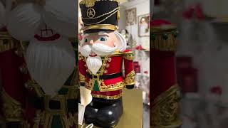 Raz 12.5" Black Hat or Green Hat Lighted Nutcracker Christmas Decoration