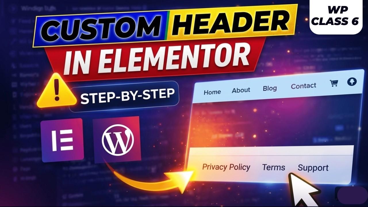 How to Create a Stunning Header in WordPress with Elementor (No Coding ...