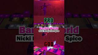 Nicki Minaj & Ice Spice – Barbie World - Noob vs Pro vs God (Fortnite Music Blocks)