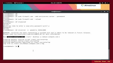 How to Install  Configure VNC Server on AlmaLinux 8