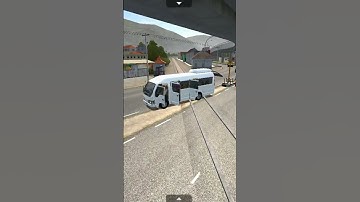 Isuzu Elf New Armada Model/ crossing the Train station line 🚦🚸🚉🤯#railwayplatform #short clip game👈