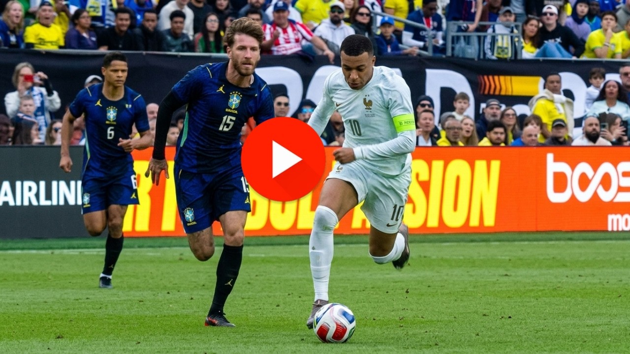 Kylian Mbappé Goal | France vs Brazil 2-1 | International Friendly Football 2026
