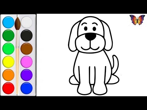 Как раскрасить собаку