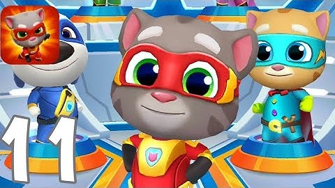 Talking Tom Hero Dash - All Heroes Gameplay - Gameplay Walkthrough Part 11 (iOs, Android)