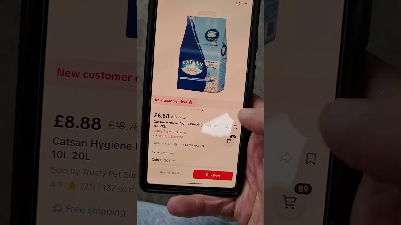 Affordable Cat Litter: 20L for £8.88 