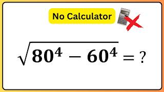 Nice Square Root Math Simplification | NO CALCULATOR !!!