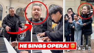 Nobody expects that he is an OPERA SINGER 😱 (AMAZING REACTIONS)